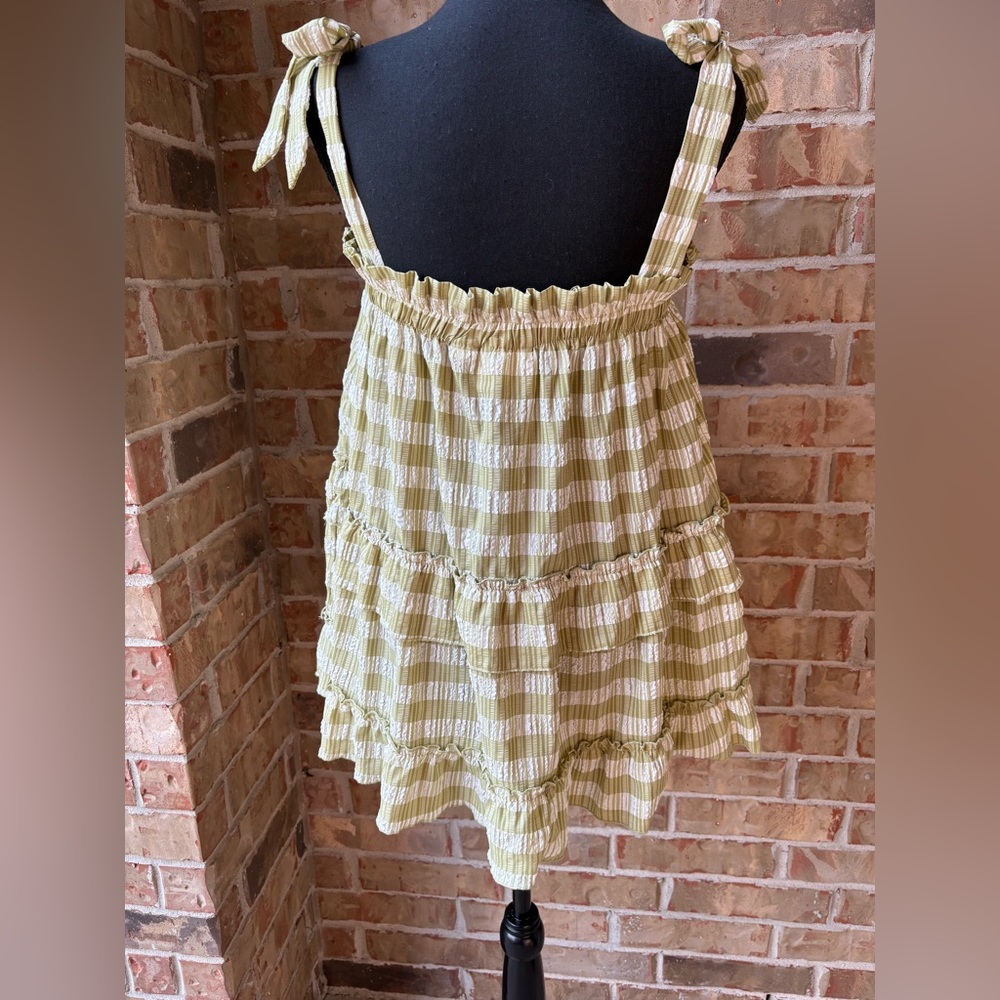 Anthropologie Maeve: Pink Floral Blouse and Green/White Top Bundle - Picture 6 of 16